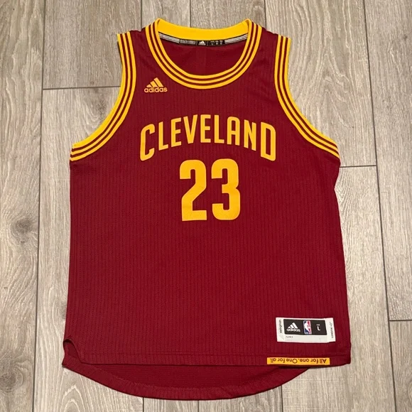 Adidas LeBron James Cleveland 23 Youth Basketball Jersey - Picture 1 of 5